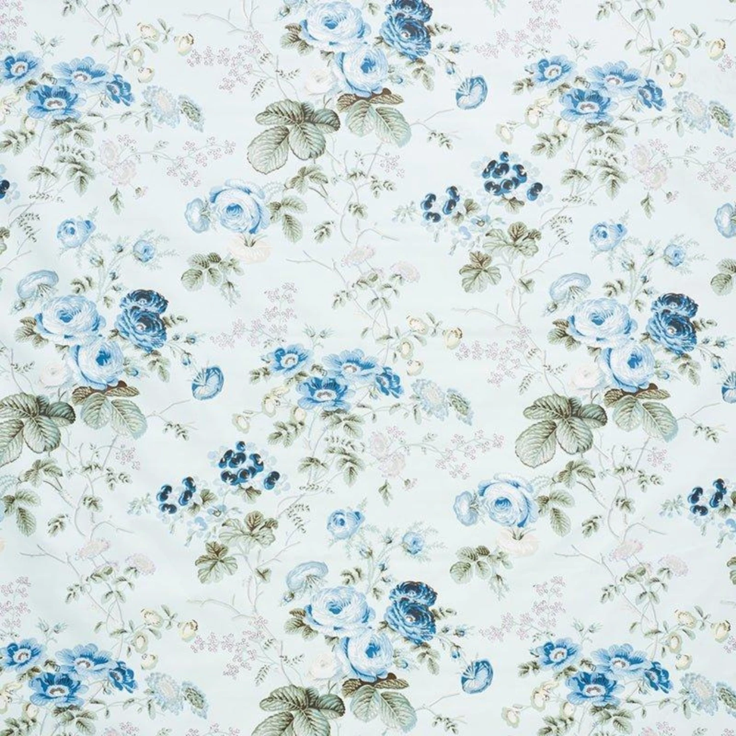 Schumacher Salisbury Chintz Fabric In Celadon 1 Schumacher Salisbury Chintz Fabric In Celadon