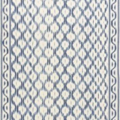 Schumacher Santa Monica Ikat Fabric In Indigo