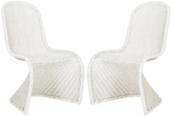 Safavieh Set Of 2 Contemporary Danish Curve Wicker Side Chairs 27 Safavieh Set Of 2 Contemporary Danish Curve Wicker Side Chairs -Famous Furniture Store set of 2 contemporary danish curve wicker side chairs available in 3 colors dining chairs the well appointed house 12