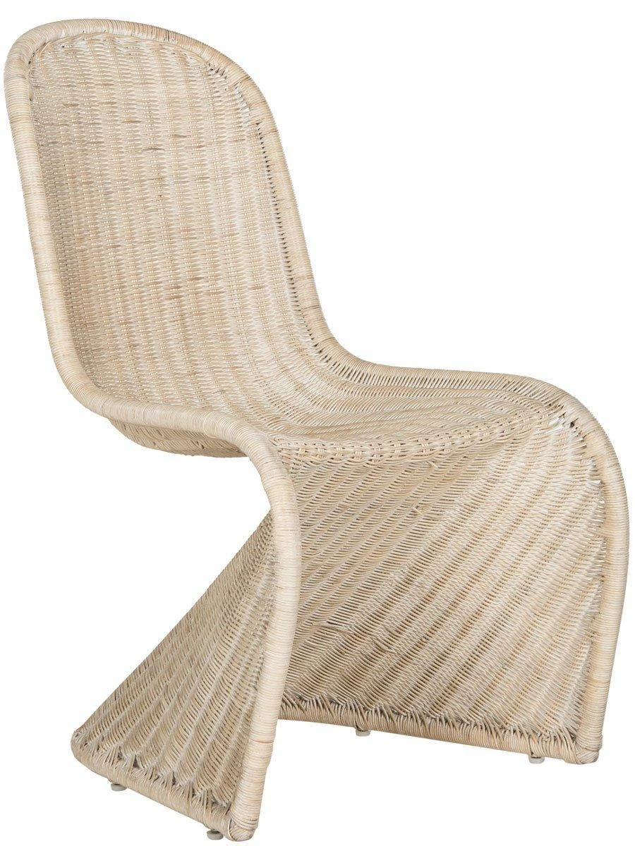 Safavieh Set Of 2 Contemporary Danish Curve Wicker Side Chairs 1 Safavieh Set Of 2 Contemporary Danish Curve Wicker Side Chairs