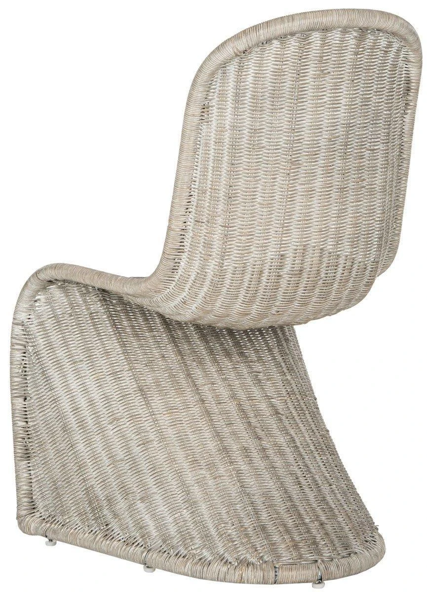 Safavieh Set Of 2 Contemporary Danish Curve Wicker Side Chairs 8 Safavieh Set Of 2 Contemporary Danish Curve Wicker Side Chairs - Image 8