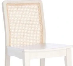 Safavieh Set Of Two White Rattan Dining Chairs 8 Safavieh Set Of Two White Rattan Dining Chairs -Famous Furniture Store set of two white rattan dining chairs dining chairs the well appointed house 3