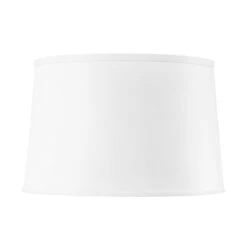 Shade 17" With Nickel, White