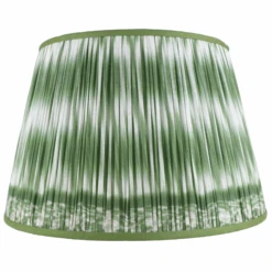 Shirred Ikat Printed Lampshade 4 Shirred Ikat Printed Lampshade -Famous Furniture Store shirredikat green