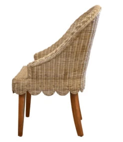 Skirted Scalloped Wicker Dining Chair 7 Skirted Scalloped Wicker Dining Chair -Famous Furniture Store skirted scalloped wicker dining chair dining chairs the well appointed house 3