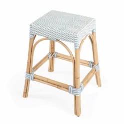 Sky Blue & White Woven Counter Stool 8 Sky Blue & White Woven Counter Stool -Famous Furniture Store sky blue and white woven counter stool bar and counter stools the well appointed house 2