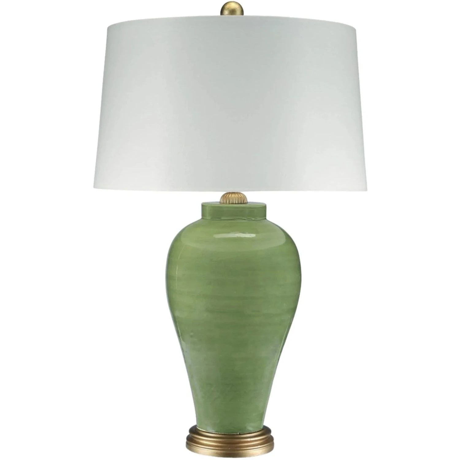 Soft Green Cracked Glaze Ceramic Table Lamp 1 Soft Green Cracked Glaze Ceramic Table Lamp