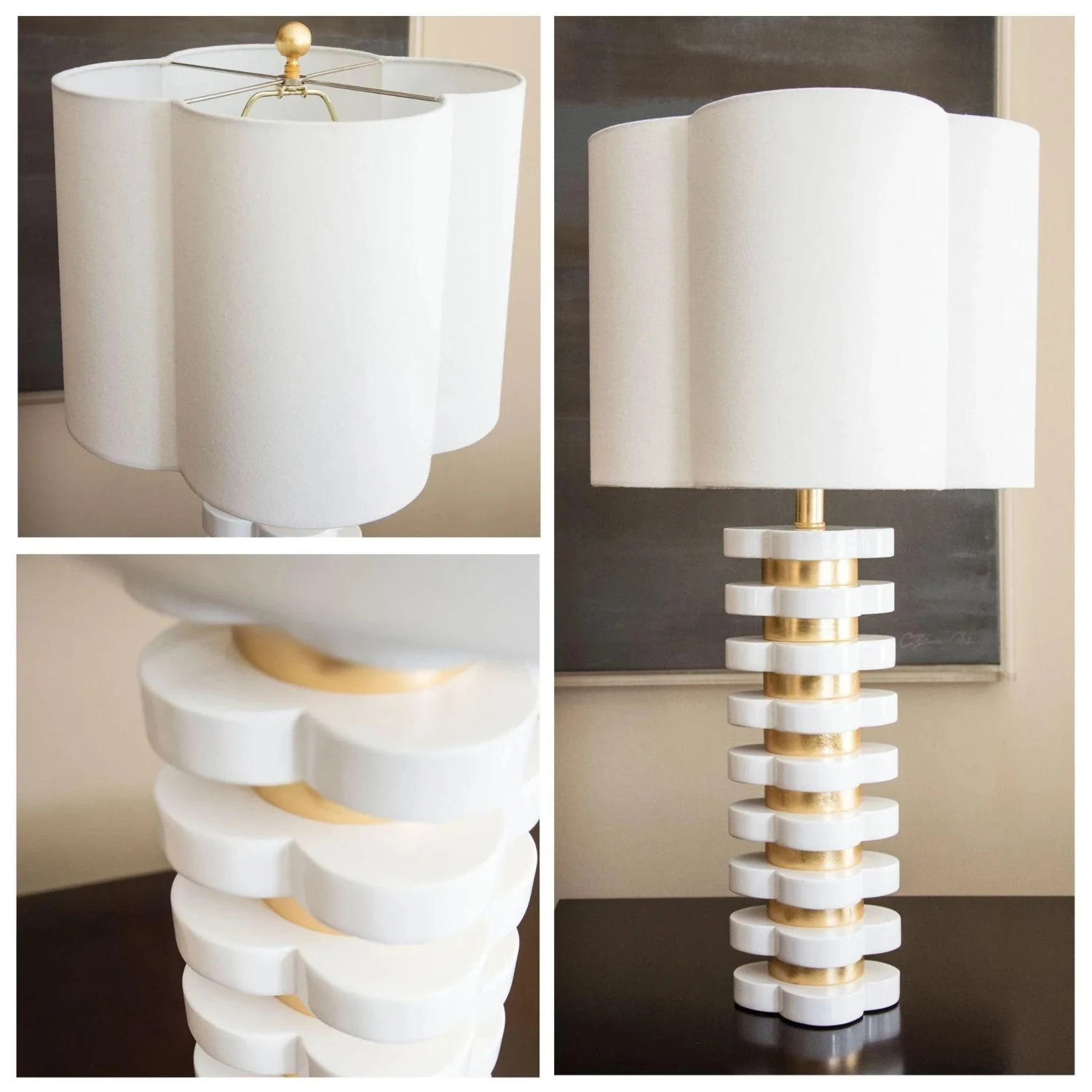 Stacked Quatrefoil Table Lamp 2 Stacked Quatrefoil Table Lamp - Image 2