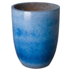 Tall Planter With A Glossy Glaze -Famous Furniture Store tall planter with a glossy glaze outdoor planters the well appointed house 4 c85aa5ac b7cd 431c b9ca c5e58639c3a3