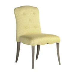 The Lily Upholstered Side Chair With Scalloped Apron