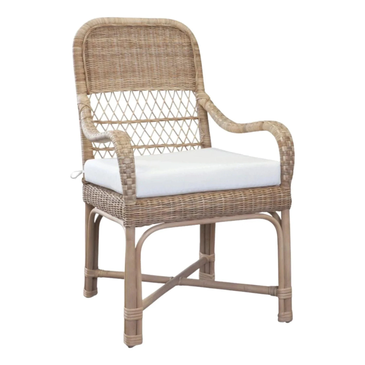Tisbury Classic Wicker Dining Arm Chair 1 Tisbury Classic Wicker Dining Arm Chair