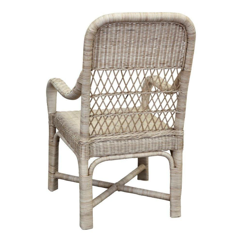 Tisbury Classic Wicker Dining Arm Chair 4 Tisbury Classic Wicker Dining Arm Chair - Image 4