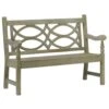 Traditional English Concrete Outdoor Bench