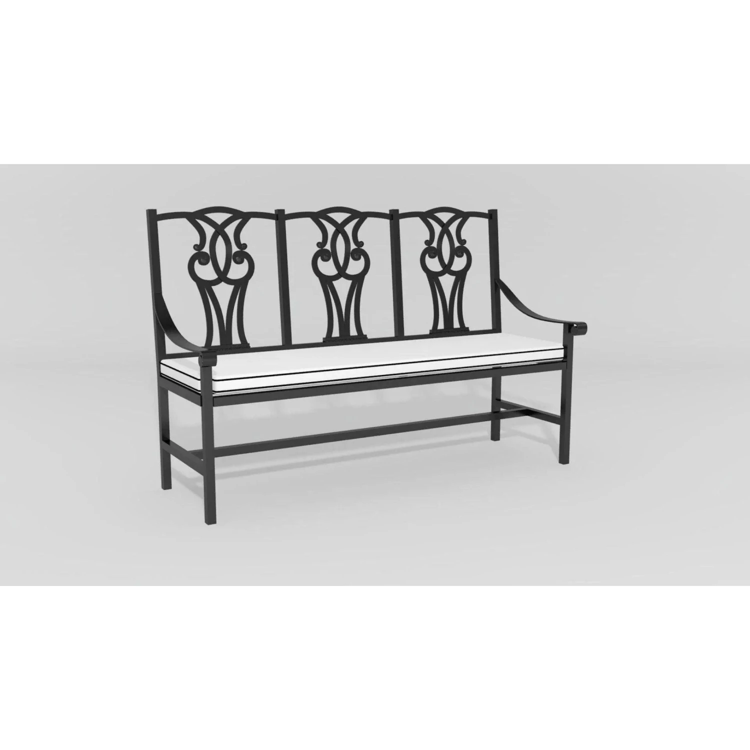 Traditional English Garden Bench 4 Traditional English Garden Bench - Image 4