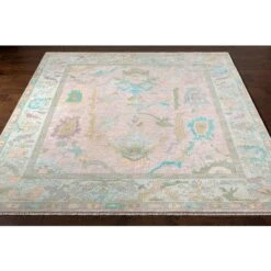 Ushak Pink & Ice Blue Wool Rug, Available In A Variety Of Sizes 8 Ushak Pink & Ice Blue Wool Rug, Available In A Variety Of Sizes -Famous Furniture Store ushak pink and ice blue wool rug available in a variety of sizes rugs the well appointed house 4 876979c9 0a51 4055 87e8 ec3e331e3485