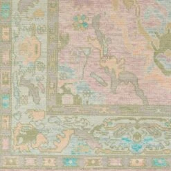 Ushak Pink & Ice Blue Wool Rug, Available In A Variety Of Sizes 9 Ushak Pink & Ice Blue Wool Rug, Available In A Variety Of Sizes -Famous Furniture Store ushak pink and ice blue wool rug available in a variety of sizes rugs the well appointed house 5 c6204e69 2d76 46a0 9a7d d04f4ce4eed7