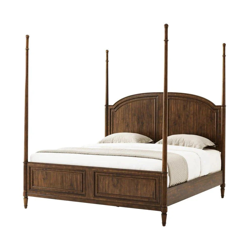 Vale Knotty Walnut Four Poster King Bed 1 Vale Knotty Walnut Four Poster King Bed