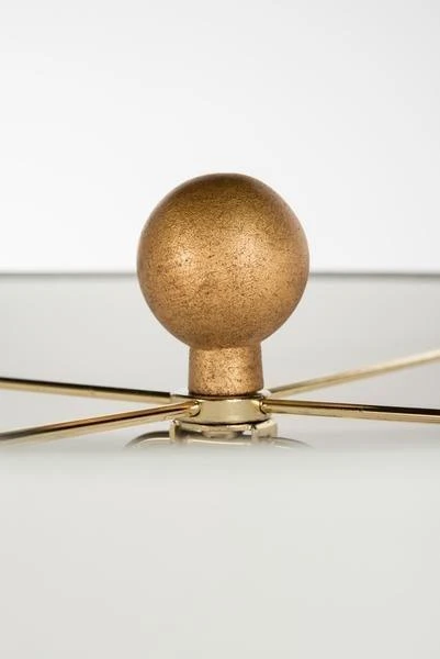 Veranda Blue Table Lamp With Gold Embossed Base 4 Veranda Blue Table Lamp With Gold Embossed Base - Image 4