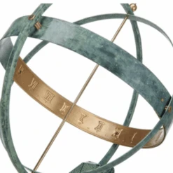 Verdigris & Brass Atlas Armillary Sundial -Famous Furniture Store verdigris and brass atlas armillary sundial garden tools and accessories the well appointed house 4