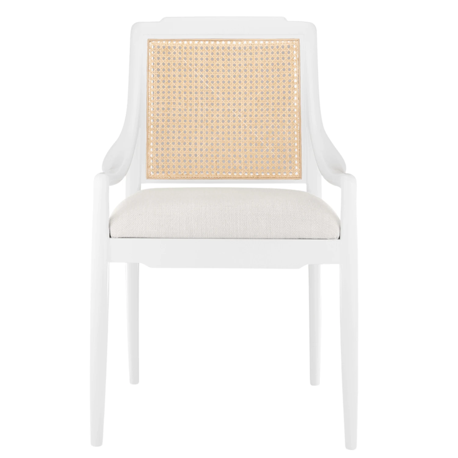 Veronika Armchair In Eggshell White Lacquer 1 Veronika Armchair In Eggshell White Lacquer