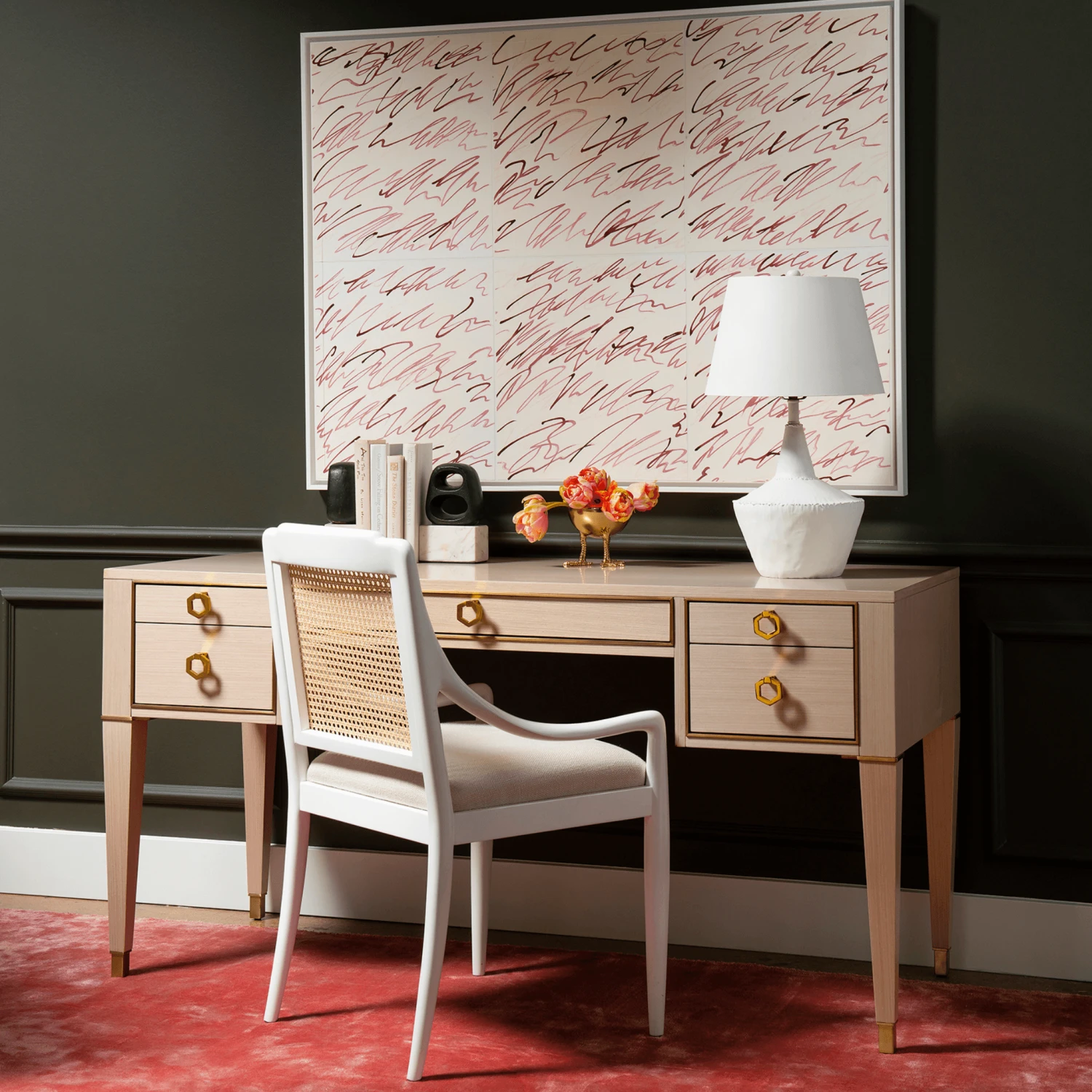 Veronika Armchair In Eggshell White Lacquer 2 Veronika Armchair In Eggshell White Lacquer - Image 2