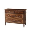 Viscount Four Drawer Movingue & Rosewood Banded Chest