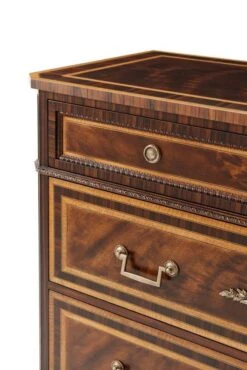Viscount Four Drawer Movingue & Rosewood Banded Chest 7 Viscount Four Drawer Movingue & Rosewood Banded Chest -Famous Furniture Store viscount four drawer movingue and rosewood banded chest dressers and armoires the well appointed house 4