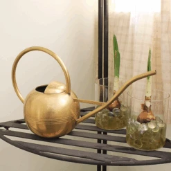 Solid Brass Globe Watering Can 8 Solid Brass Globe Watering Can -Famous Furniture Store wc 01