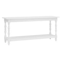 White Belgian Monastery Console Table