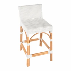 Serienna Rattan Low Back Counter Stool In White 8 Serienna Rattan Low Back Counter Stool In White -Famous Furniture Store white counter stool 7