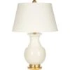 White Italian Rounded Table Lamp