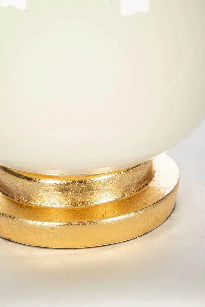 White Italian Rounded Table Lamp 3 White Italian Rounded Table Lamp - Image 3