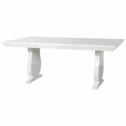White Lacquered Wood Porto Dining Table 8 White Lacquered Wood Porto Dining Table -Famous Furniture Store white lacquered wood porto dining table dining tables the well appointed house 3
