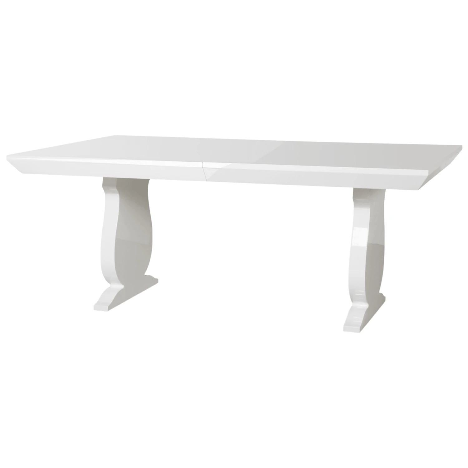 White Lacquered Wood Porto Dining Table 3 White Lacquered Wood Porto Dining Table - Image 3