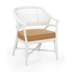 White Remington Rattan Chair