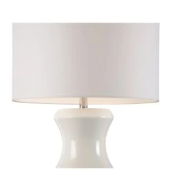 White Shelbourne Bamboo Ceramic Table Lamp 3 White Shelbourne Bamboo Ceramic Table Lamp -Famous Furniture Store white shelbourne bamboo ceramic table lamp table lamps the well appointed house 2