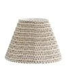 Wild Ginger Brown & White Fabric Lampshade