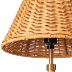 Wood Finish Table Lamp With Rattan Shade 9 Wood Finish Table Lamp With Rattan Shade -Famous Furniture Store wood finish table lamp with rattan shade table lamps the well appointed house 4