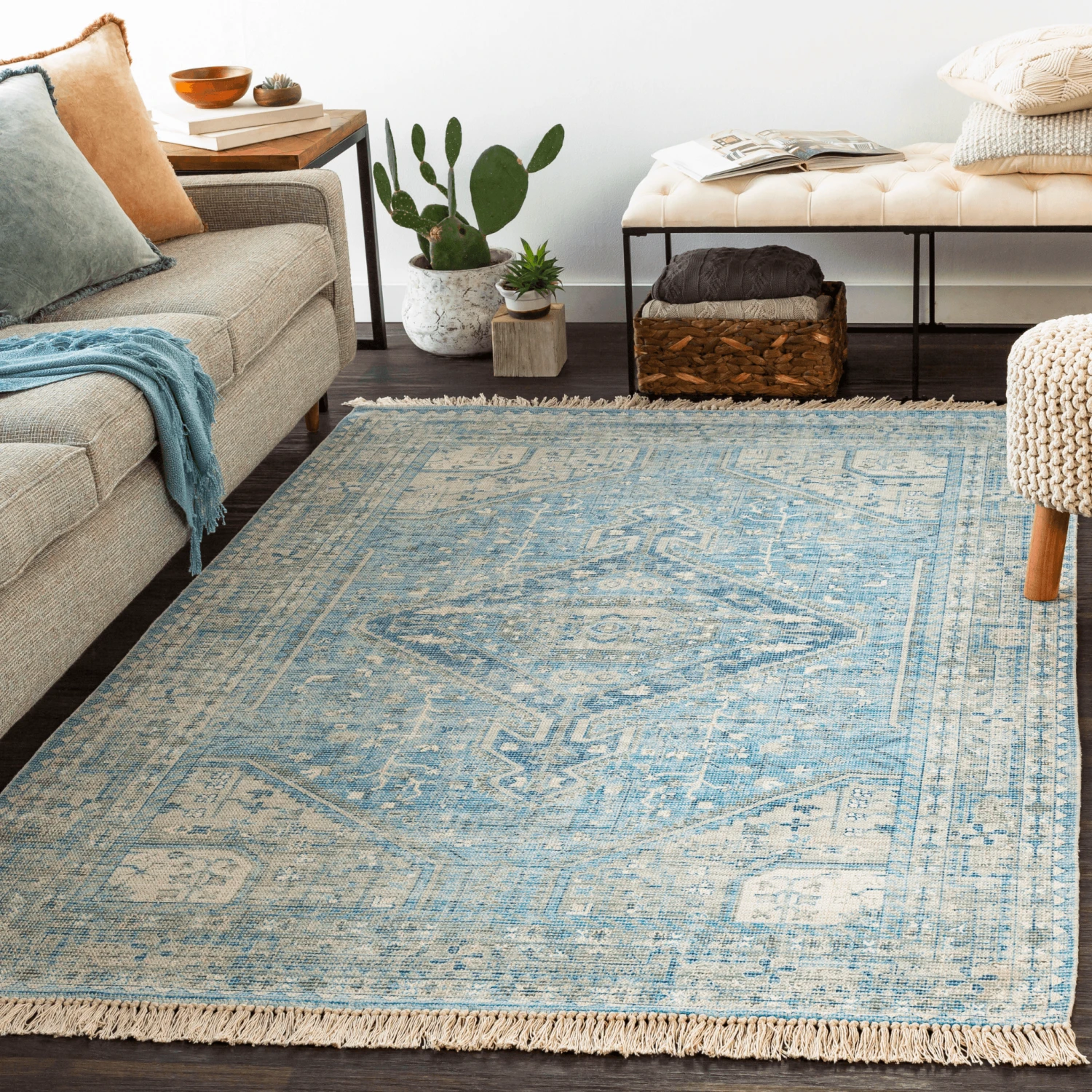 Zainab Cotton Blend Area Rug - Available In A Variety Of Sizes 2 Zainab Cotton Blend Area Rug - Available In A Variety Of Sizes - Image 2